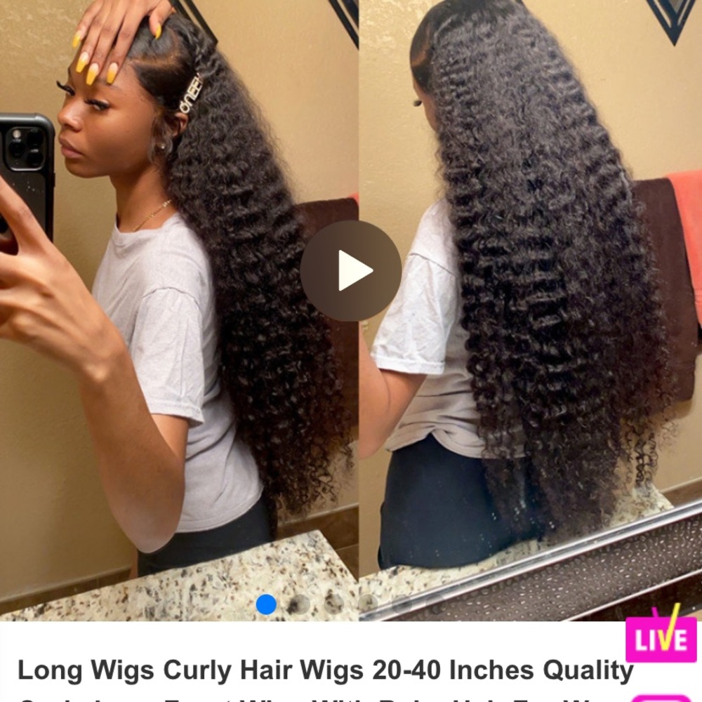 24” Curly Lace Front (13x4) - 100% Human Hair